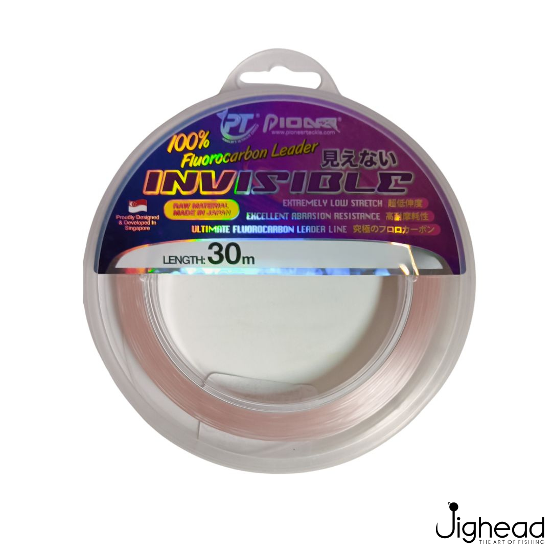 Pioneer Invisible Flurocarbon Leader 30M | 6lb-80lb