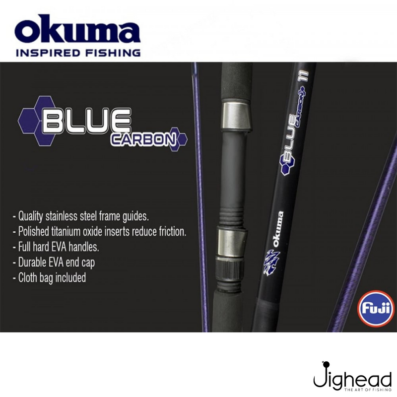 Okuma Blue Carbon 9ft Fuji Guide Spinning Rod