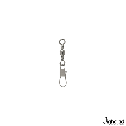 NT Brass Barrel Swivel with Interlock Snaps | Size: 1-2/0