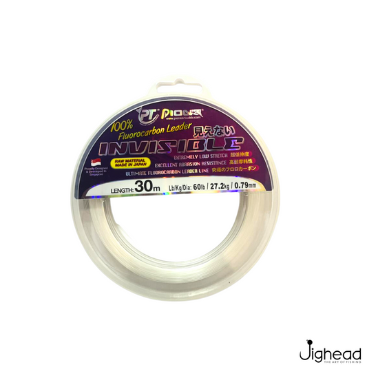 Pioneer Invisible Flurocarbon Leader 30M | 6lb-80lb