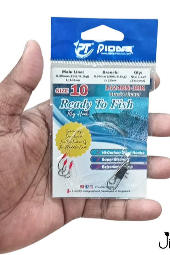 Pioneer Ready To Fish (Rig Hook) 1024BN-3HK | Size :10-24
