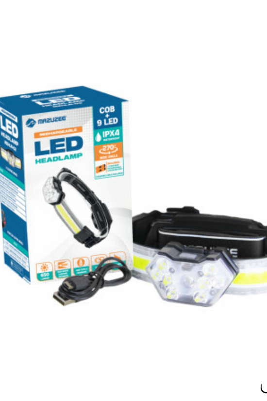 Mazuzee Rechargable LED Head Lamp - MZHLR-02