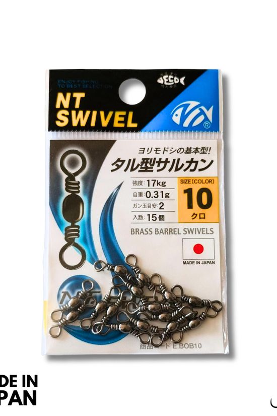 NT Brass Barrel Swivels | Size: 1-2/0