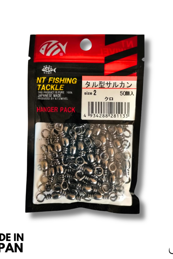 NT Brass Barrel Swivel (Hanger Pack) | Size: 2 and 4