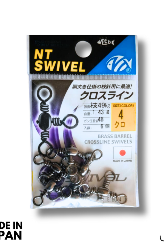 NT Brass Barrel Crossline Swivels | Size: 2-2/0