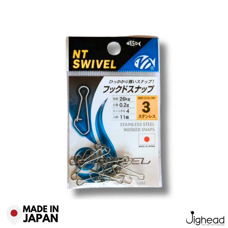 NT Stainless Steel Hooked Snaps | Size: 1-5