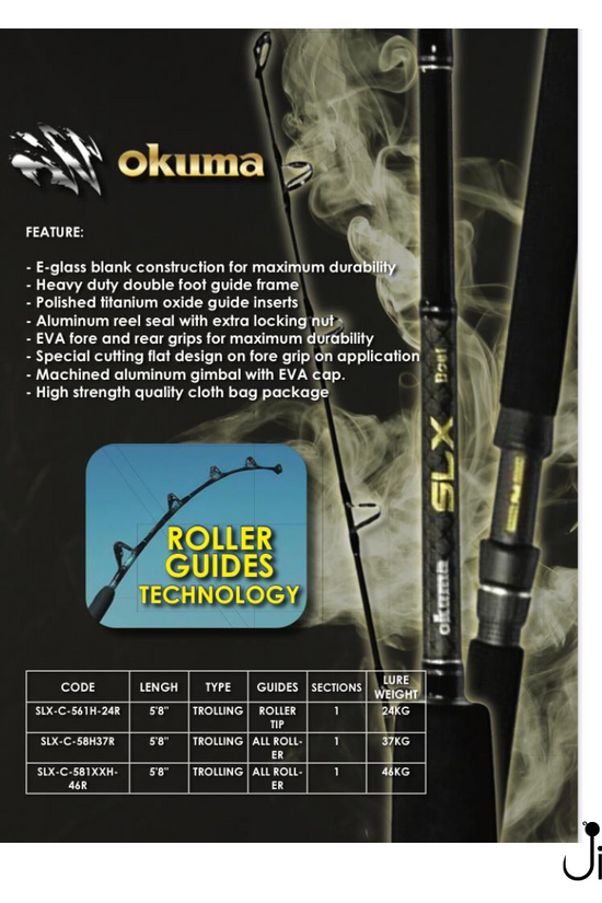 Okuma SLX 5.6ft-5.8ft Trolling Rod