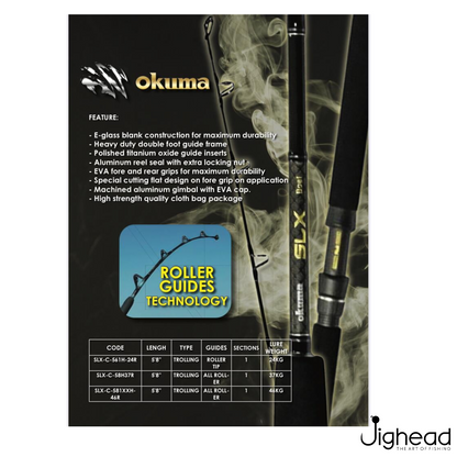 Okuma SLX 5.6ft-5.8ft Trolling Rod