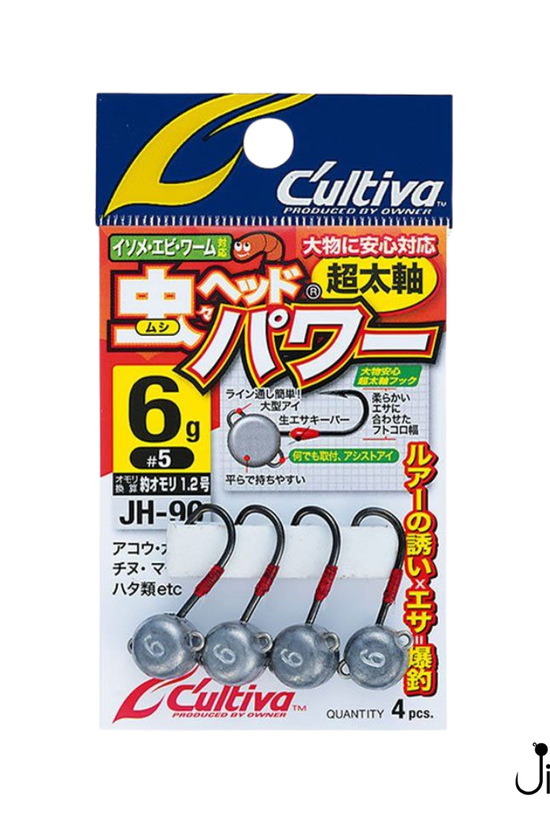 Owner Cultiva JH-90 Mushi Jighead | Weight:2g-10g