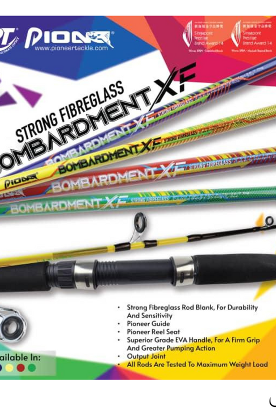 Pioneer Bombardment XF E-Glass Spinning Rod