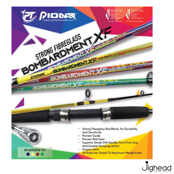Pioneer Bombardment XF E-Glass Spinning Rod