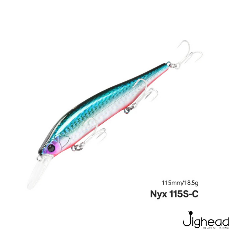 TSURINOYA 115S NYX Sinking Minnow Jerkbait | 115mm | 18.5g