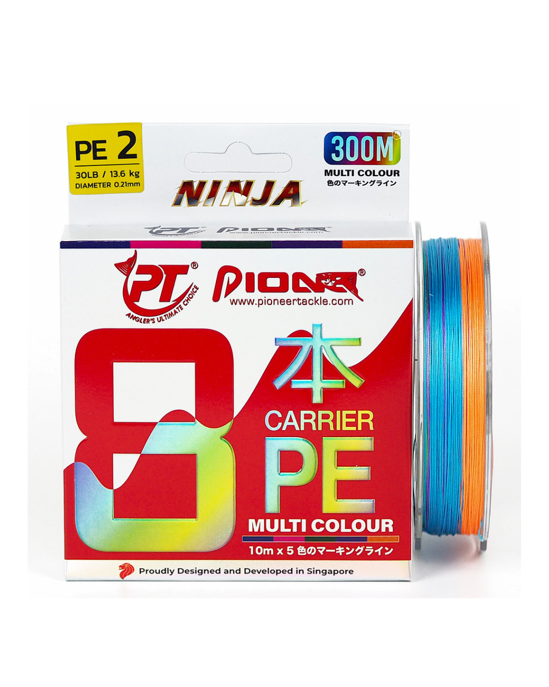 Pioneer Ninja X8 Carrier PE Braid |150m