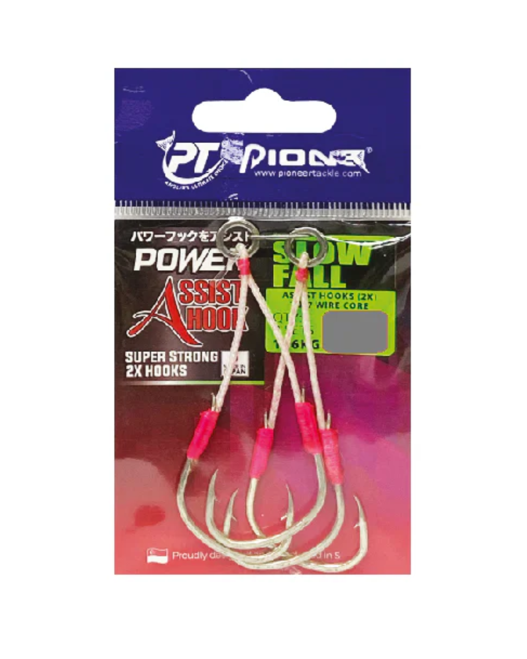 Pioneer Slow fall  Assist Hook  | Size:3/0-4/0