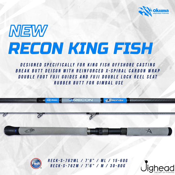 Okuma Reckon Kingfish 7.6ft Spinning Rod