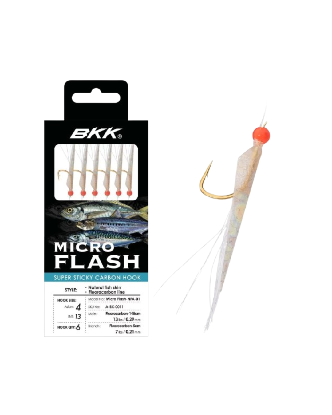 BKK Micro flash Sabiki Rig |#1-#10