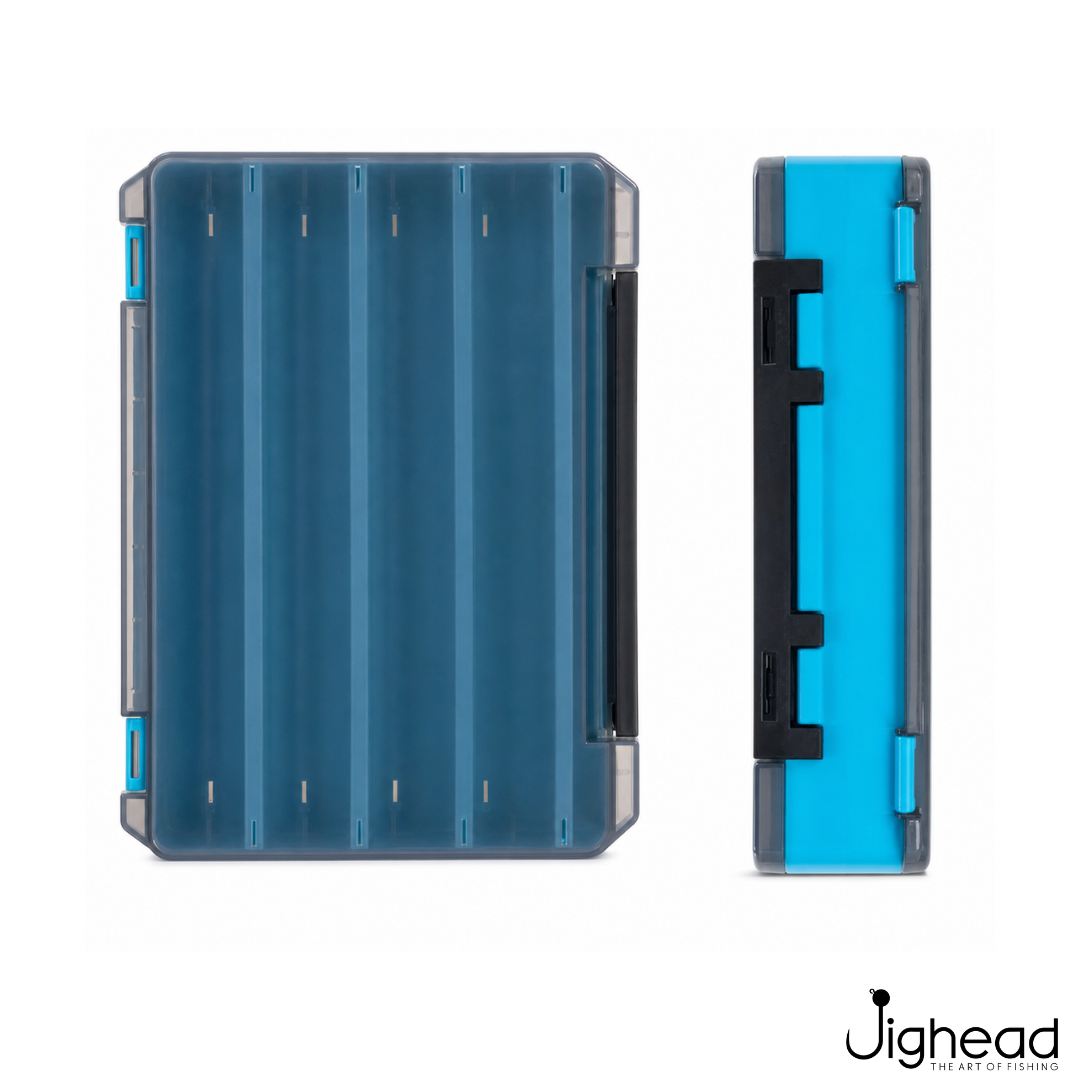 Blue Fishing Lure Box | 8 Compartments