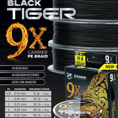 Pioneer BLACK TIGER 9X BRAID 300m