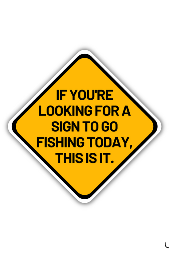 Wave Theory | Fishing Sign | Fridge Magnet