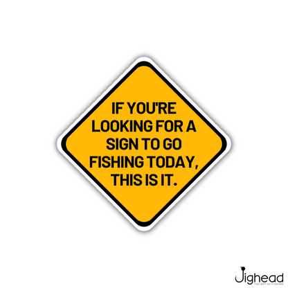 Wave Theory | Fishing Sign | Fridge Magnet