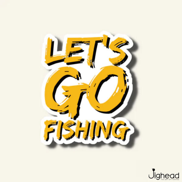 Let's Go Fishing Sticker