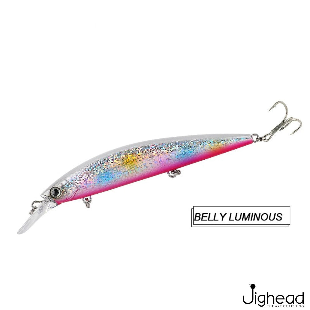 Fjord 110mm heavy minnow C6 - Pink Belly Holo