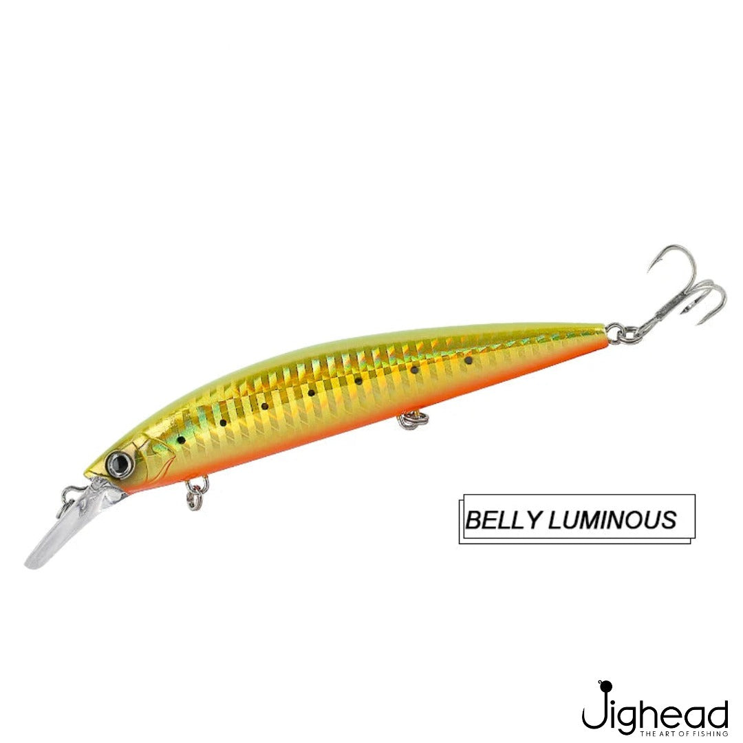 Fjord 110mm heavy minnow C8 - Gold Orange Belly
