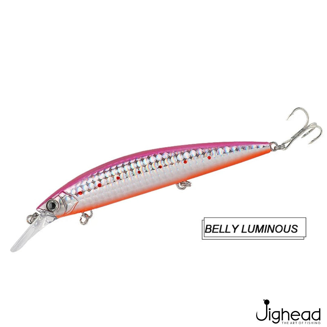 Fjord 110mm heavy minnow C10 - Pink Silver