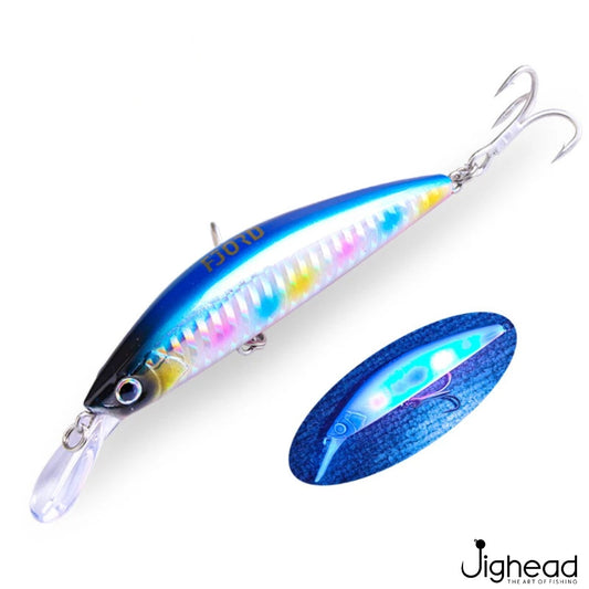 Fjord 90mm heavy minnow C2 - Blue Pink Holo