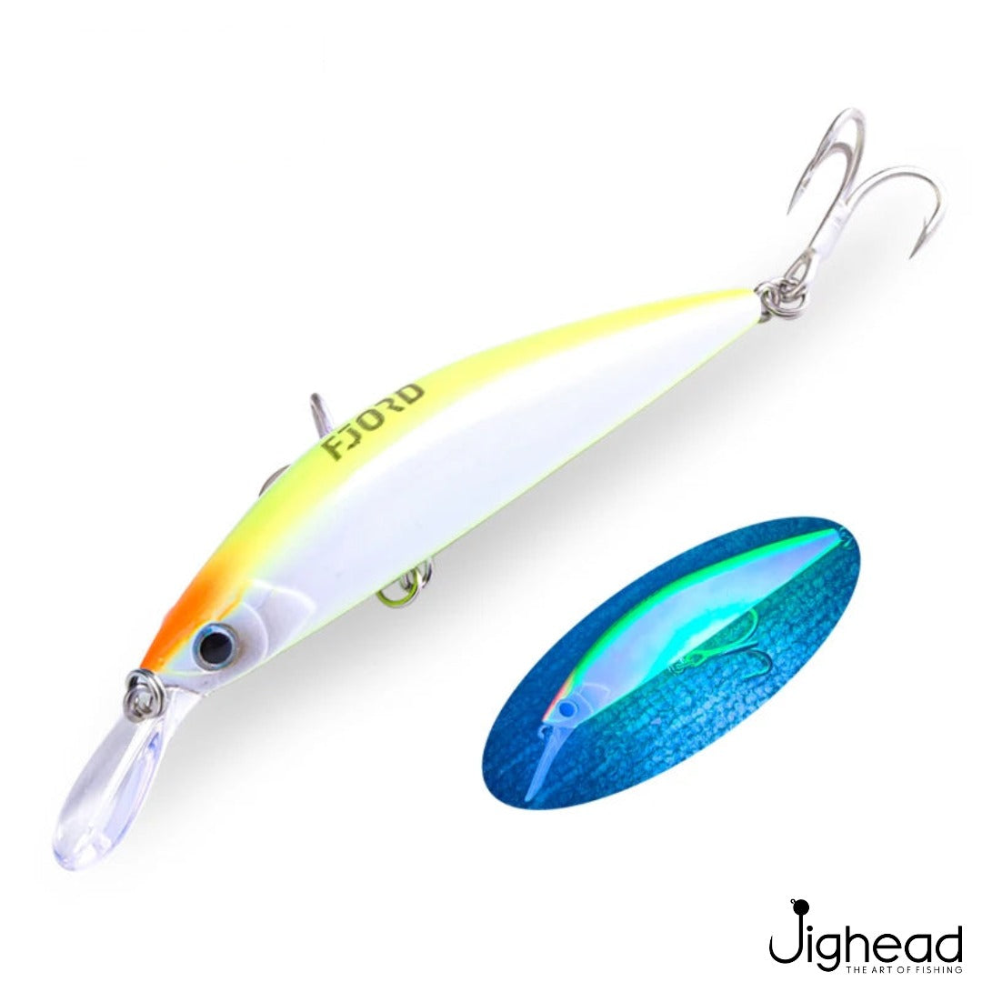 Fjord 90mm heavy minnow C3 - Chartreuse Glow