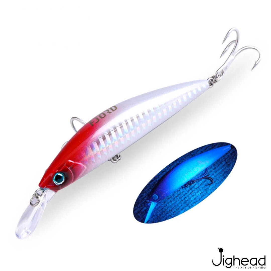 Fjord 90mm heavy minnow C4 - Red Head