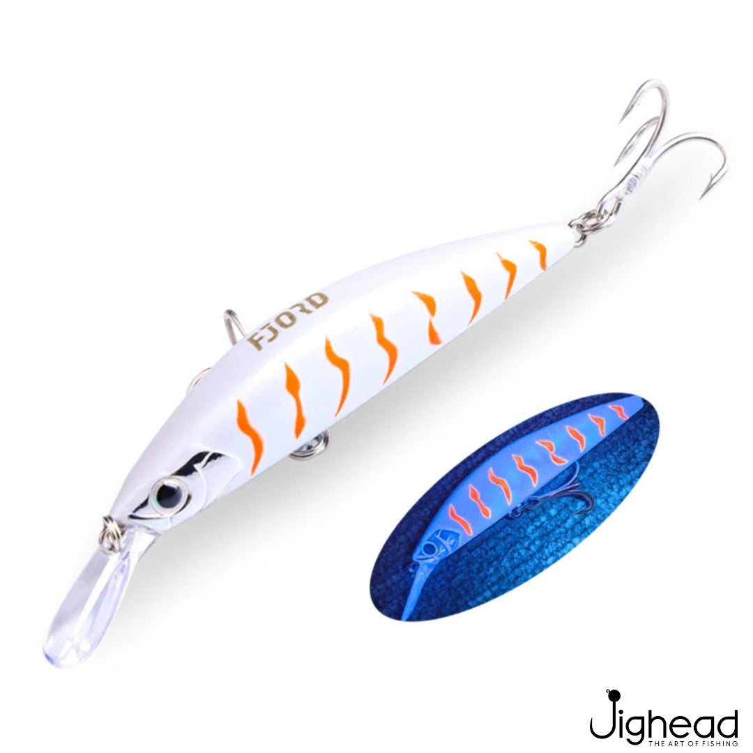 Fjord 90mm heavy minnow C5 - White Tiger