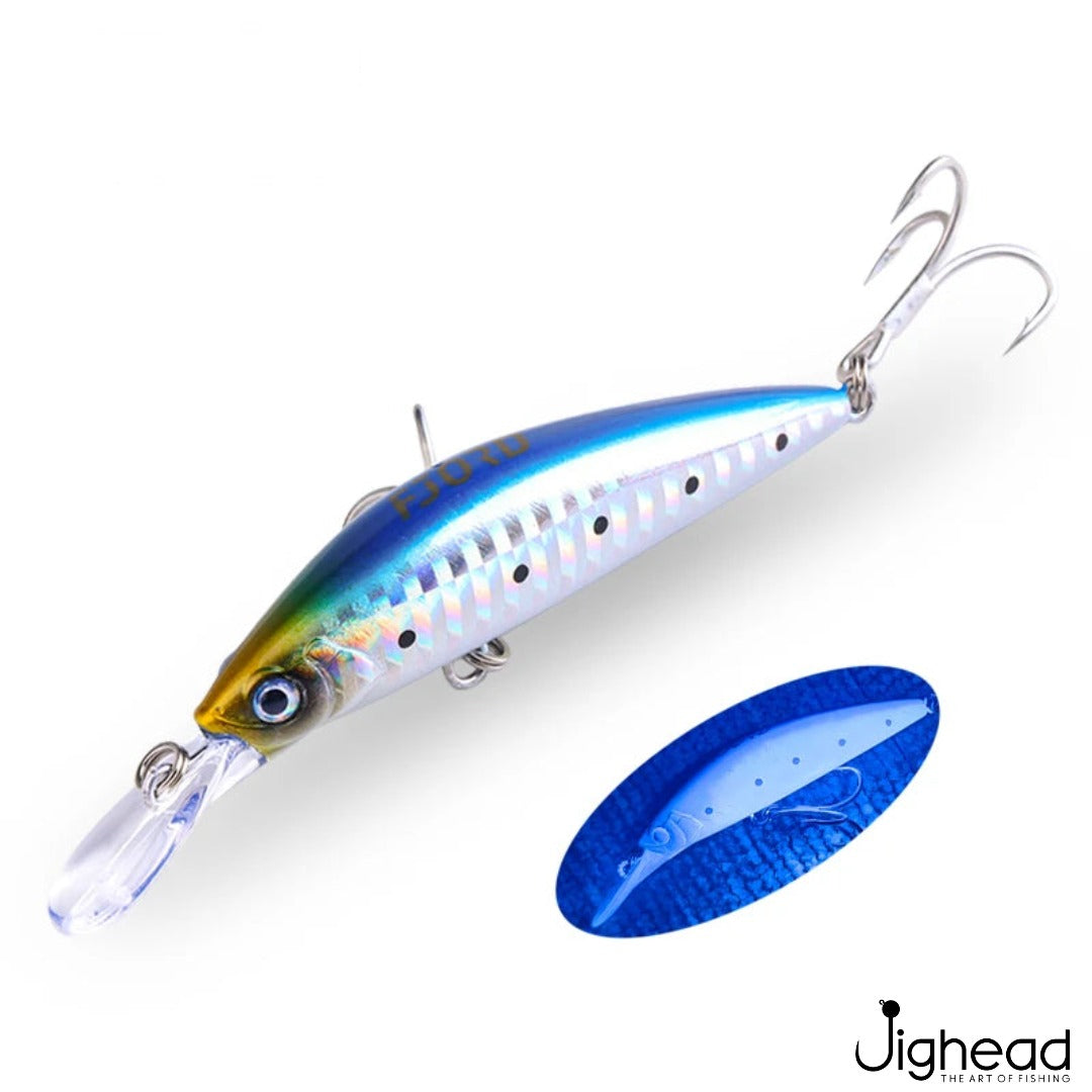 Fjord 70mm heavy minnow C1 - Blue Sardine