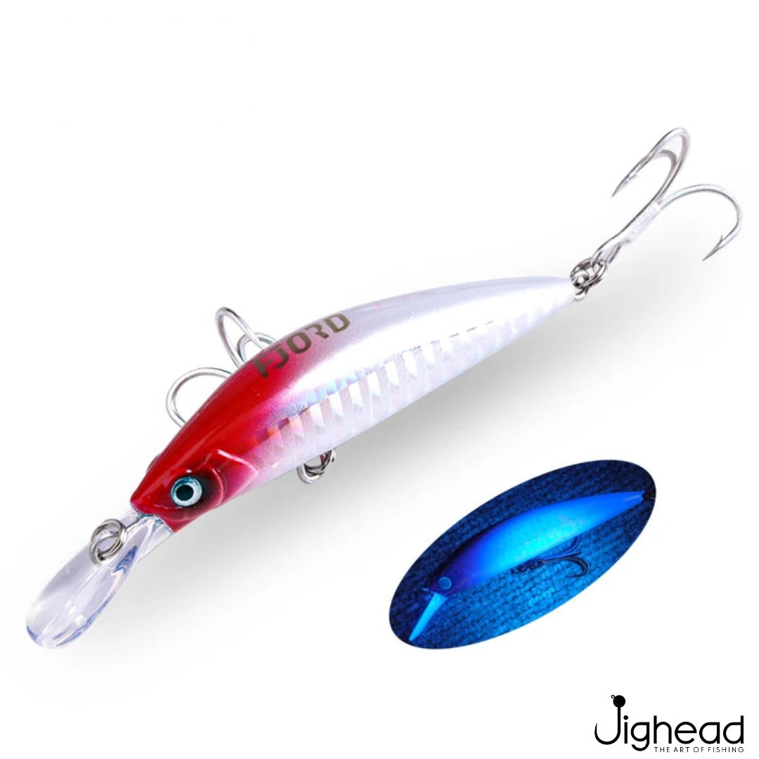 Fjord 70mm heavy minnow C4 - Red Head