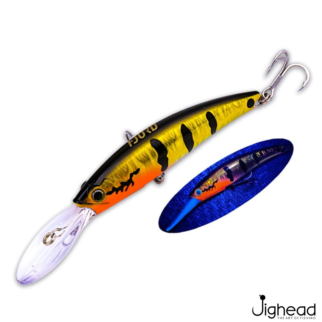 Fjord 120mm floating trolling minnow C1 - Orange Tiger
