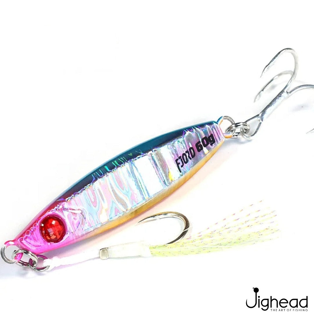 Fjord 40g slice jig 4 - Blue Pink Gold Holo
