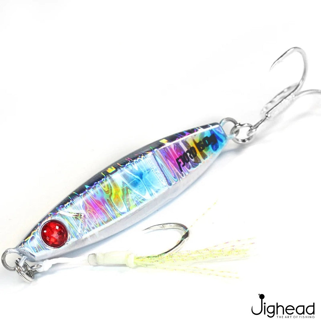 Fjord 40g slice jig 5 - Silver Rainbow Spots