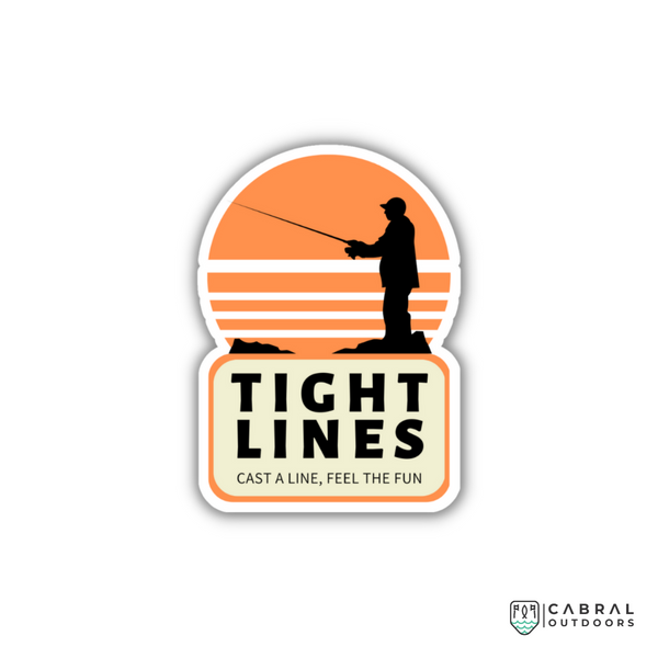 Tight Lines-2 Sticker  stickers  WaveTheory  Cabral Outdoors  