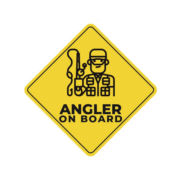 Angler On Board! Stickers | Size: Small, Medium Big and Large  stickers  Cabral Outdoors  Cabral Outdoors  