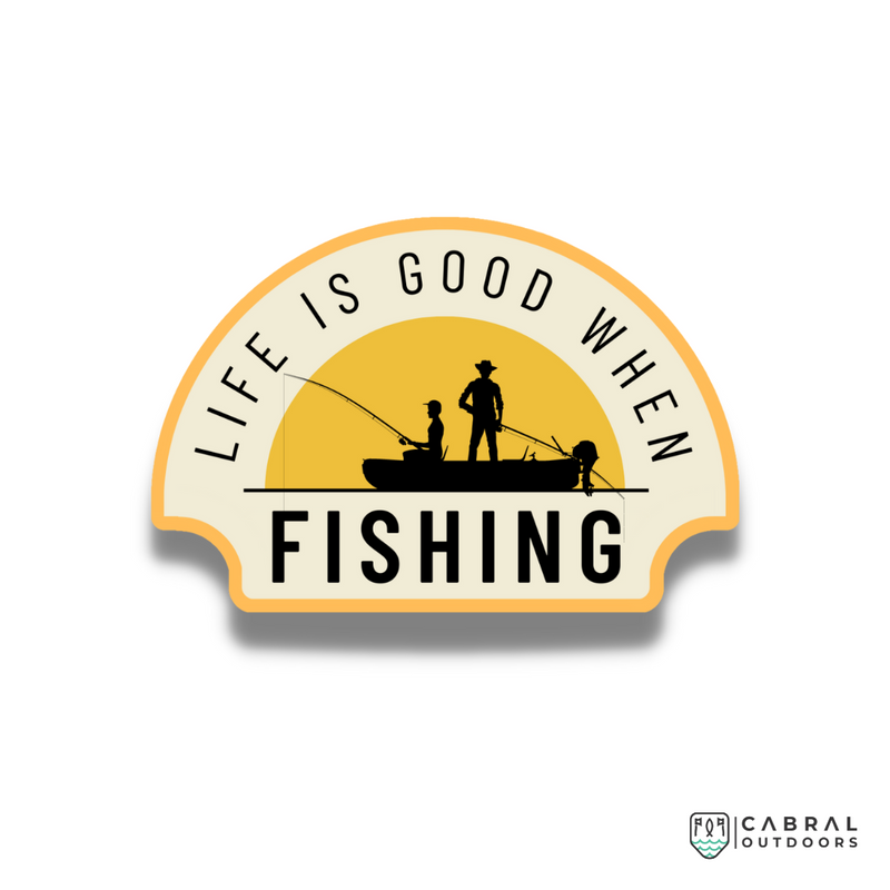 Life is Good Sticker  stickers  WaveTheory  Cabral Outdoors  