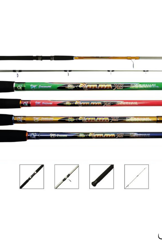 Pioneer Ulua XE Fiber Glass 6ft-10ft Spinning Rod