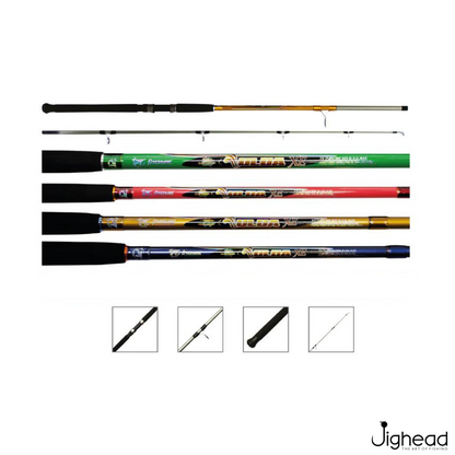 Pioneer Ulua XE Fiber Glass 6ft-10ft Spinning Rod