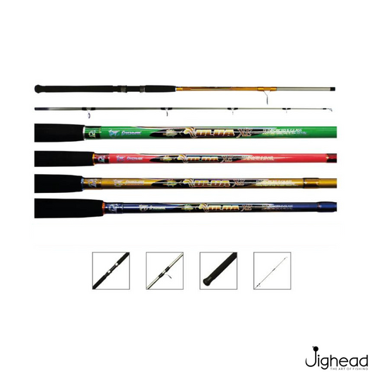 Pioneer Ulua XE Fiber Glass 6ft-10ft Spinning Rod