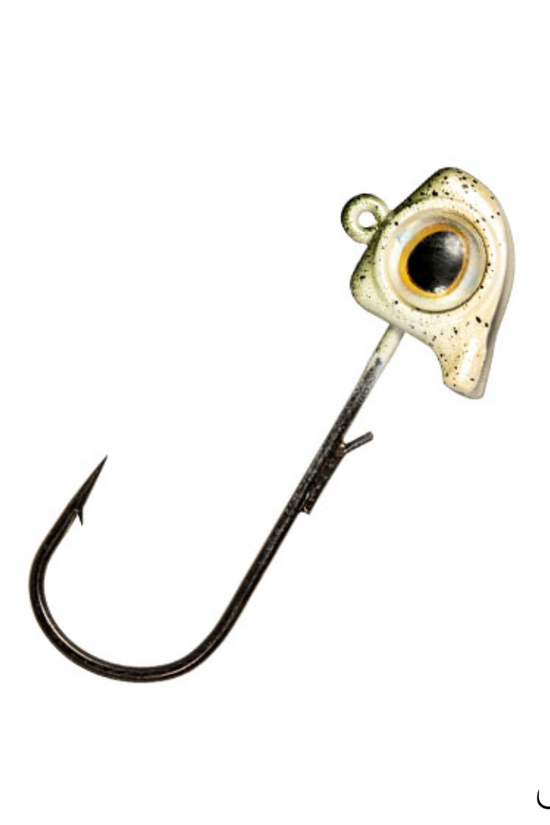 Zman Finesse Eyez Minnow Style Jigheads | Pearl | 3/0 | 3pcs/pack