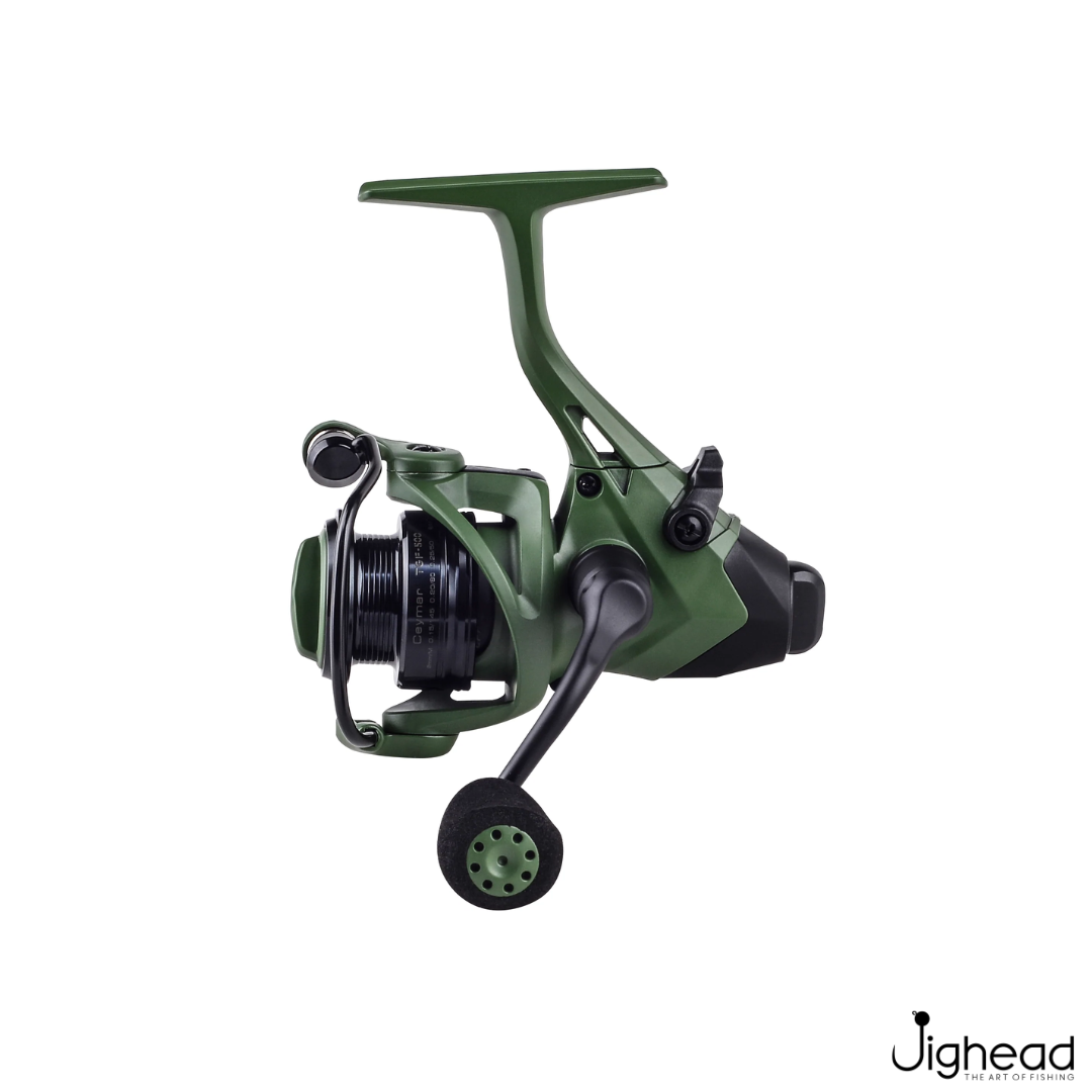 okuma ceymar baitfeeder 3000 Okuma Spin Ceymar Tactical Green 3000-4000 Spinning Reels – Jighead